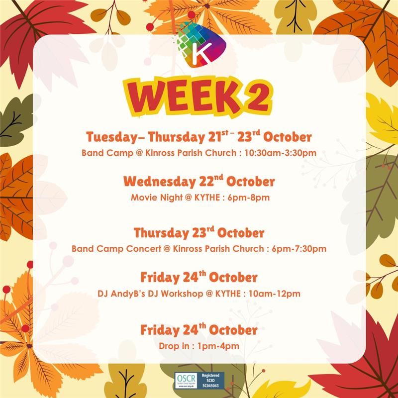 Week 2 Oct 2025